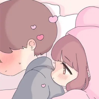 好看的不易撞动漫情侣头像