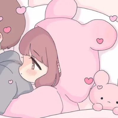 好看的不易撞动漫情侣头像