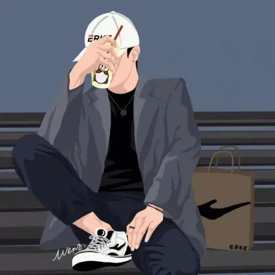 微信情头情侣双人一人一张