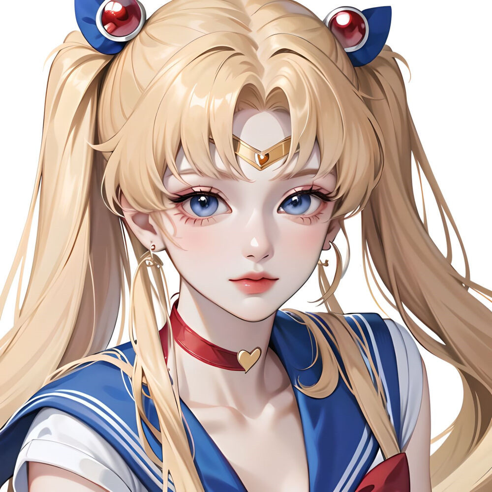 美少女战士AI手绘头像图片