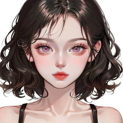 AI动漫美女头像系列图片
