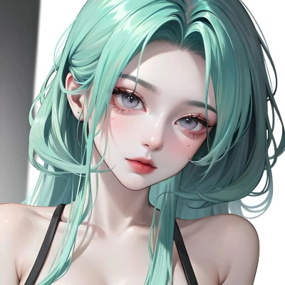AI动漫美女头像系列图片