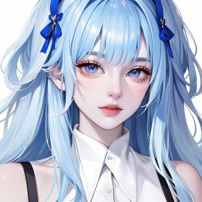 AI动漫美女头像系列图片