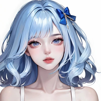 AI动漫美女头像系列图片