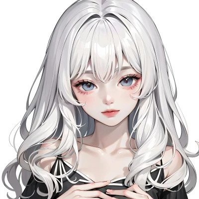 AI系动漫女生头像图片