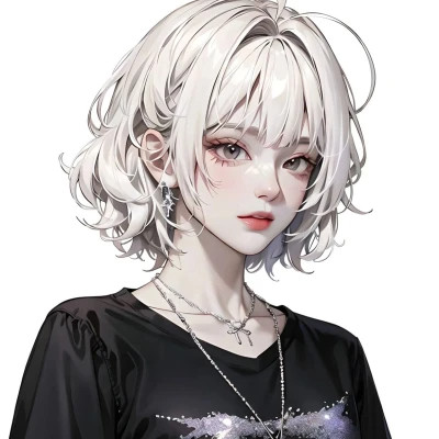 AI系动漫女生头像图片