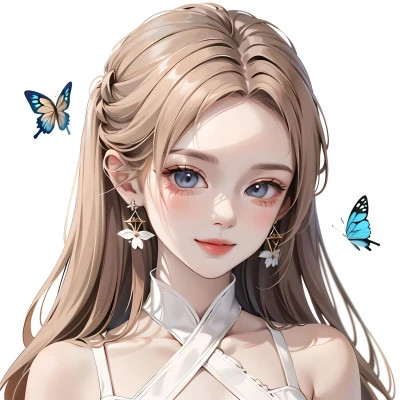 AI系动漫女生头像图片