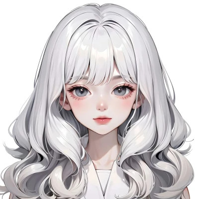 AI系动漫女生头像图片