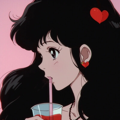 复古旧漫动漫女生头像图片