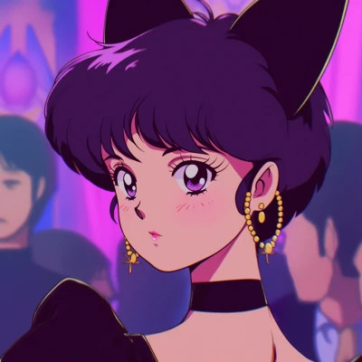 复古旧漫动漫女生头像图片