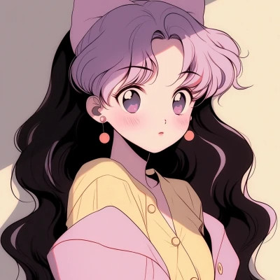 女生老式日漫头像图片