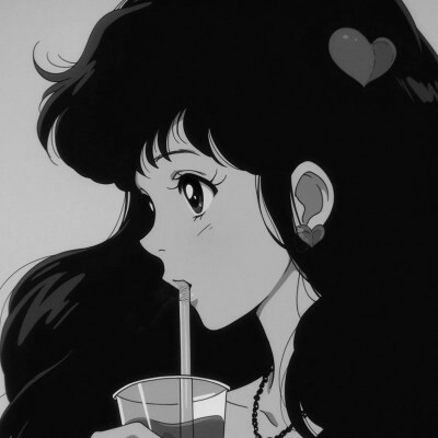 黑白旧漫头像女