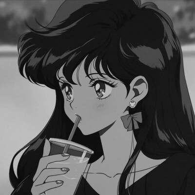 黑白旧漫头像女