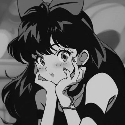 黑白旧漫头像女