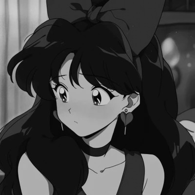 黑白旧漫头像女