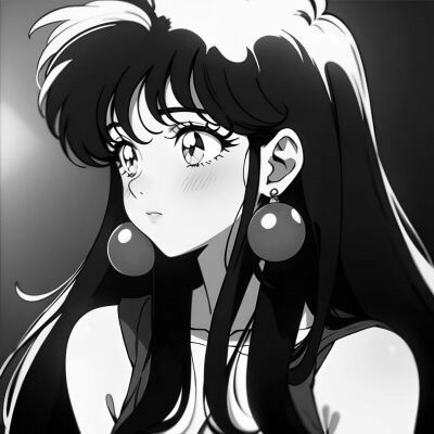 黑白旧漫头像女