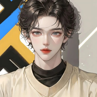 又帅又酷的AI绘画男生头像图片