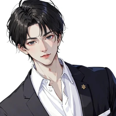 AI绘画男的好看图片头像