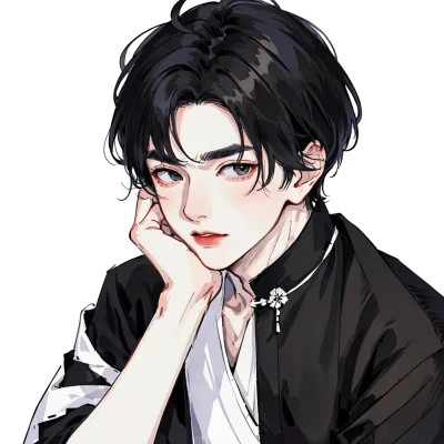 AI绘画男的好看图片头像