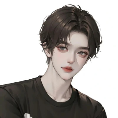 AI绘画男的好看图片头像