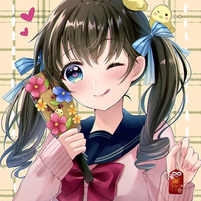 小清新女生动漫头像图片