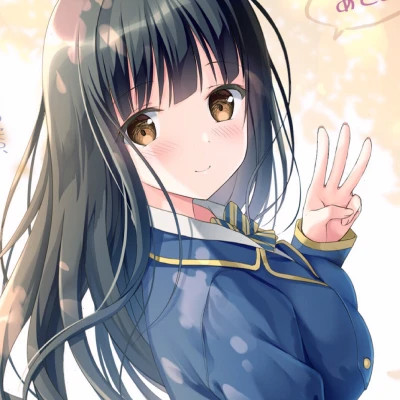 小清新女生动漫头像图片