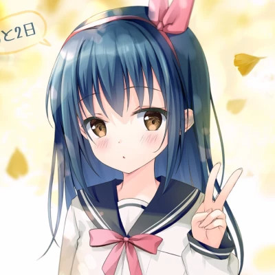小清新女生动漫头像图片