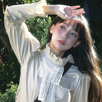 高清真人少女的微信头像图片