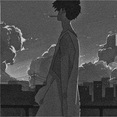 意境氛围感满满的黑白动漫男头