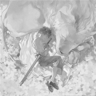 意境氛围感满满的黑白动漫男头