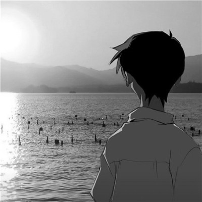 意境氛围感满满的黑白动漫男头