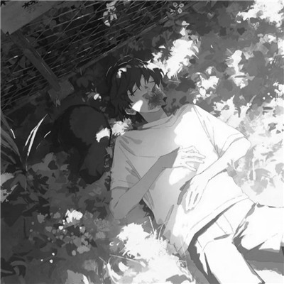 意境氛围感满满的黑白动漫男头