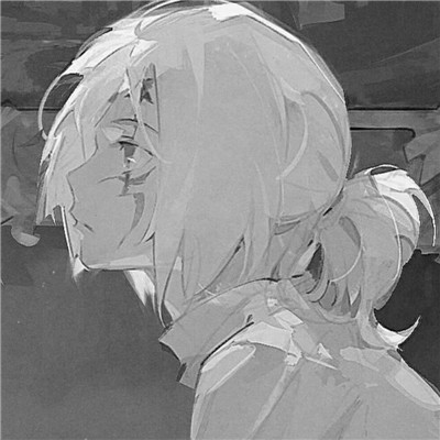 意境氛围感满满的黑白动漫男头