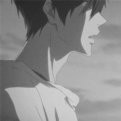 意境氛围感满满的黑白动漫男头
