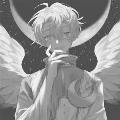 意境氛围感满满的黑白动漫男头