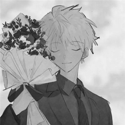 意境氛围感满满的黑白动漫男头