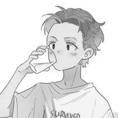 动漫黑白男生头像图片