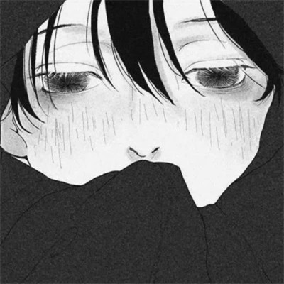 冷门动漫男头黑白动漫图片