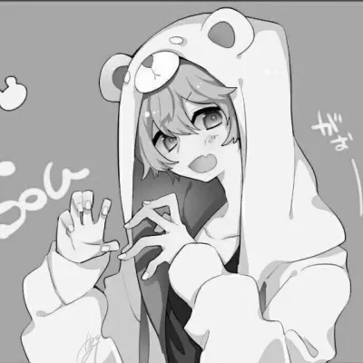 冷门动漫男头黑白动漫图片