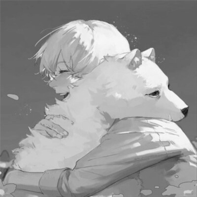男生黑白高清漫画头像图片