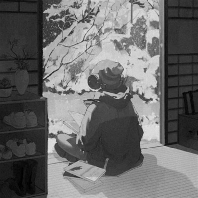 黑白漫画头像男生帅气图片
