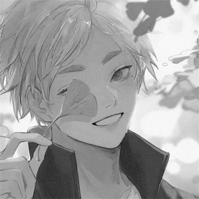 黑白漫画头像男生帅气图片