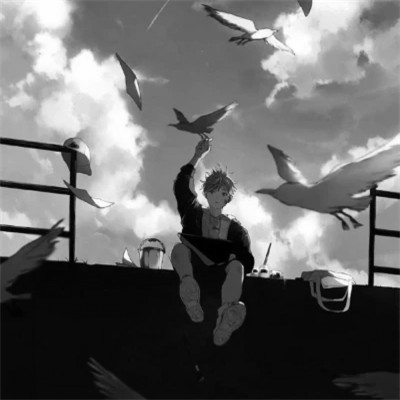 2025最近超火的黑白漫画头像男