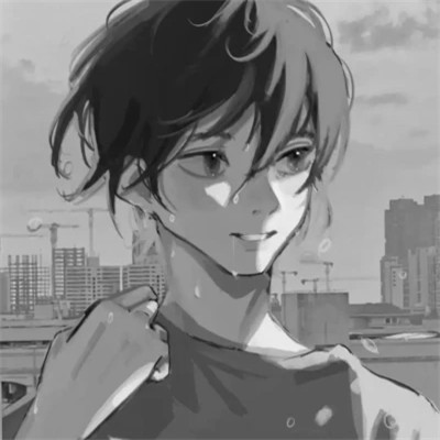 2025最近超火的黑白漫画头像男