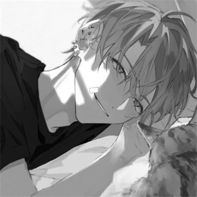 2025最近超火的黑白漫画头像男
