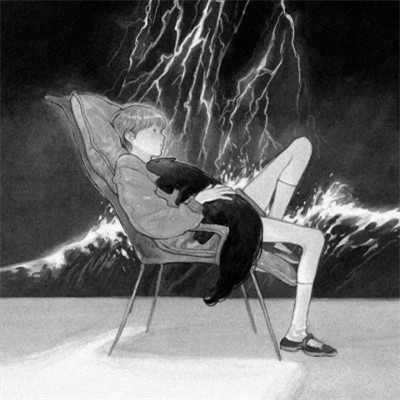 2025最近超火的黑白漫画头像男