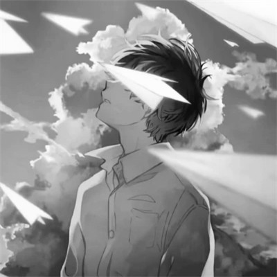 2025最近超火的黑白漫画头像男