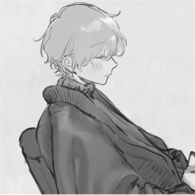 2025最近超火的黑白漫画头像男
