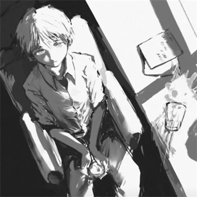 2025最近超火的黑白漫画头像男