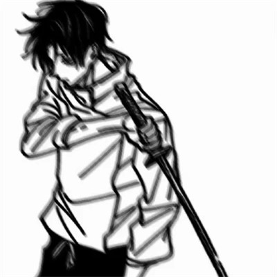 2025最近超火的黑白漫画头像男